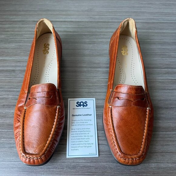 SAS Penny J Slip On Loafer Shoes Size 10 M $143 in Chestnut - Picture 2 of 11